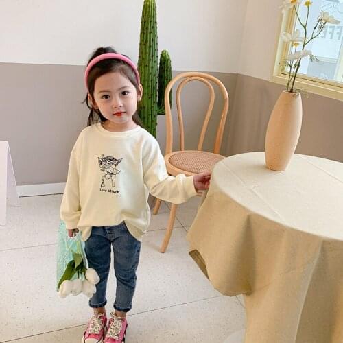2021 Scoop Spring Autumn Tops Hoodies Girls Sweatshirts Jacket Coat Kids Overcoat Outwear Teenager High Quality