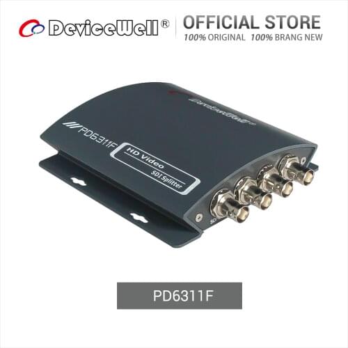DeviceWell PD6311F 1 Channel SDI Input to 4 channel SDI Output FRC SDI Video Converter