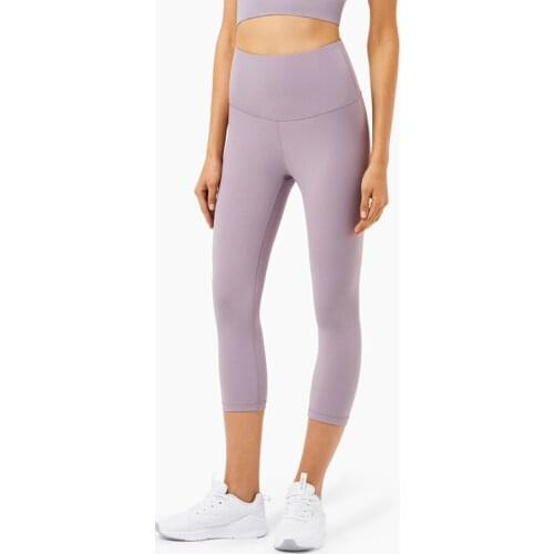 Women Workout Gym High Strength Training Squat Yoga Pants Moisture Wicking High Waist Quick Dry Fitness Leggings Calf Pants