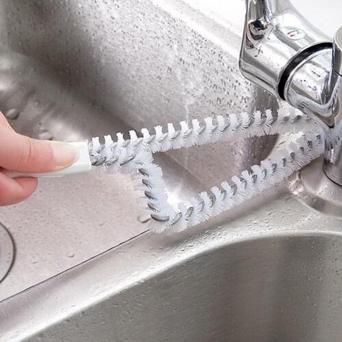1PCS Kitchen Bathroom Window / Wash Station / Flume / Crevice Cleaning Brush Practical Clean Tool