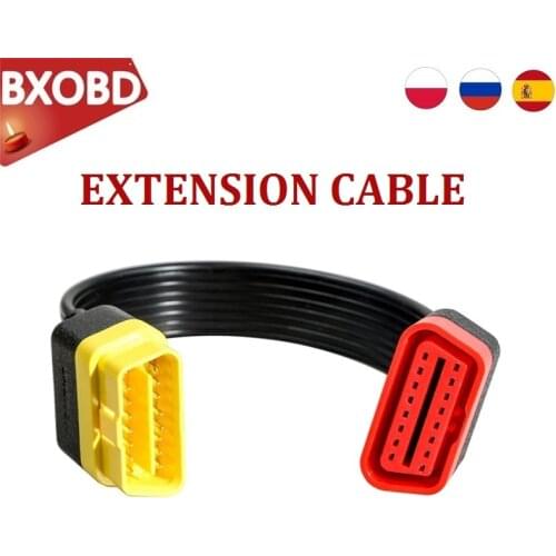16pin Extension Cable OBD2 FOR LAUNCH EasyDiag 3.0/easydiag 2.0 Plus 16PIN Adatper Cable OBDII Extension Connector