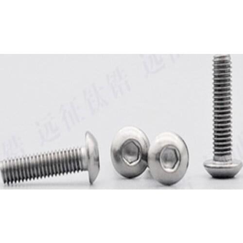 5-10PCS iso7380 m2 m2.5 m3 m4 m5 m6 TA2 titanium hex socket button head screw