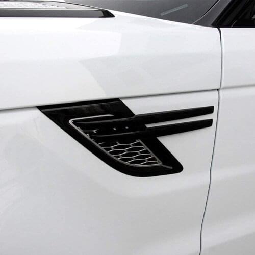 ABS Plastic Side Fender Strips Trim Sticker Cover gloss black for Land Rover Range rover Sport 2014-2017