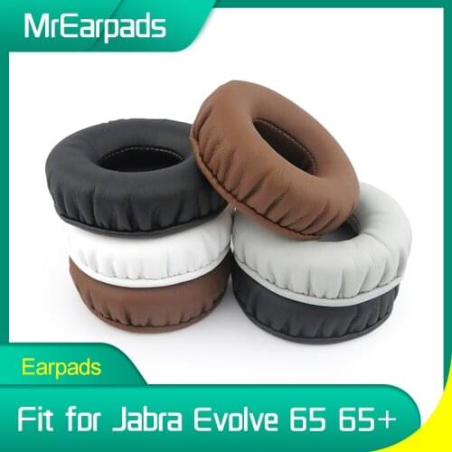 MrEarpads Earpads For Jabra Evolve 65 65+ Headphone Headband Replacement Ear Pads Earcushions Parts