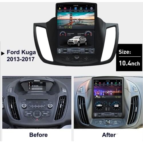 PX6 2Din Carplay Car Radio Android GPS Navigation Multimedia Player For Ford Kuga C-max Cmax 2012 2013 2014 Head Unit AutoRadio
