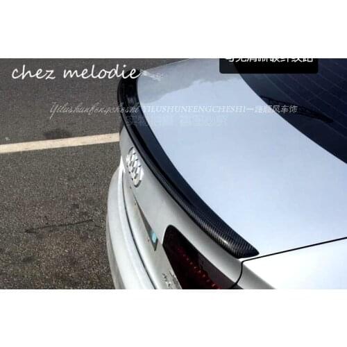 B8 style real carbon fiber Car Rear Trunk Spoiler Wing For Audi old A4L 2009-2012, no drilling needed