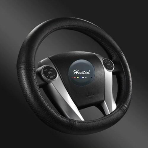 Steering Wheel Cover Oval cover for Toyota Prius 30 Prius AQUA SEAT Leon VW Golf GTI Sport braid on the Steering Wheel Cover