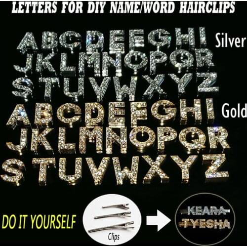 DIY Letters Hairclip "Do it Yourself“ Word Hair Clip Accessories Custom Name Hair Jewelry Creating a Unique Gift 12PCS/PACK