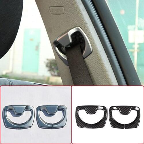 For BMW 3 Series F30 316i 318li 320i 2013-2019 Car Styling Seat Safety Belt Cover Decoration Sticker Chrome Interior Accessories