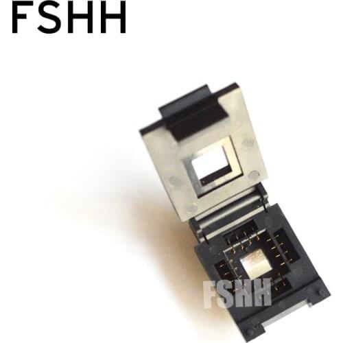 FSHH QFN16 WSON16 UDFN16 MLF16 ic test socket Size=12.6mmx12.6mm Pin pitch=2.54mm