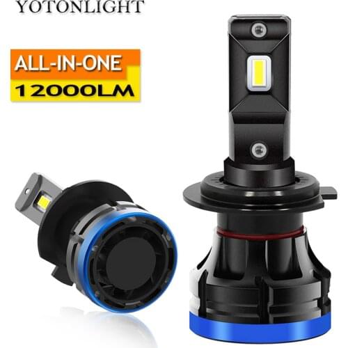 Hb4 Hb3 Led 9005 9006 H7 H11 H4 H1 Led Headlight Car Bulb 80w 12000lm H8 H9 H16JP 9012 H13 Auto Lamp 12V IP67