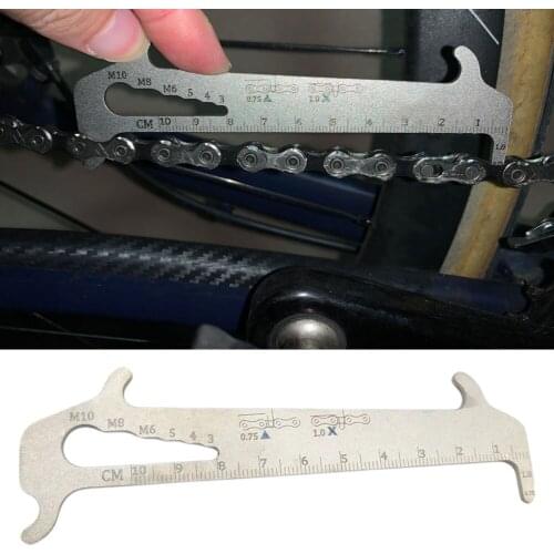 1pcs Bicycle Chain Wear Indicator Checker Mountain Road Bike MTB Chains Gauge Measurement Ruler Cycling Replacement Repair Tool