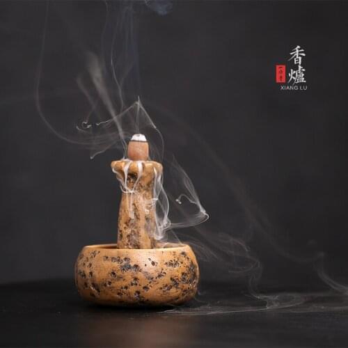 Yixing purple sand mountain stream censer back sweet sandalwood fragrance small present tea place sweet home