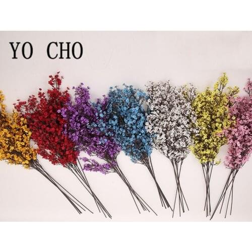 YO CHO artificial flower cherry blossoms DIY wedding decoration home fake flower 100CM cherry blossom branch