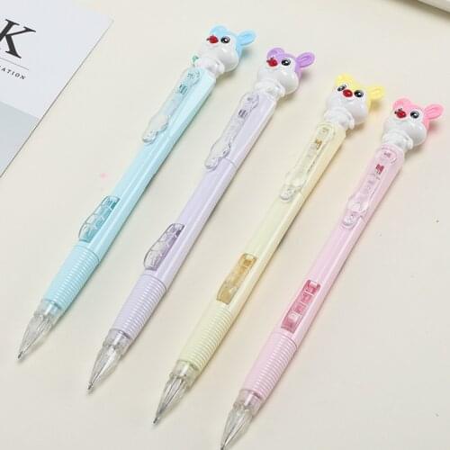 60pcs Cute Squirrel Mechanical Pencil 0.5mm 0.7mm Creative Cartoon Animal Pencils for Kids Girls Gift Writing Drawing Stationery