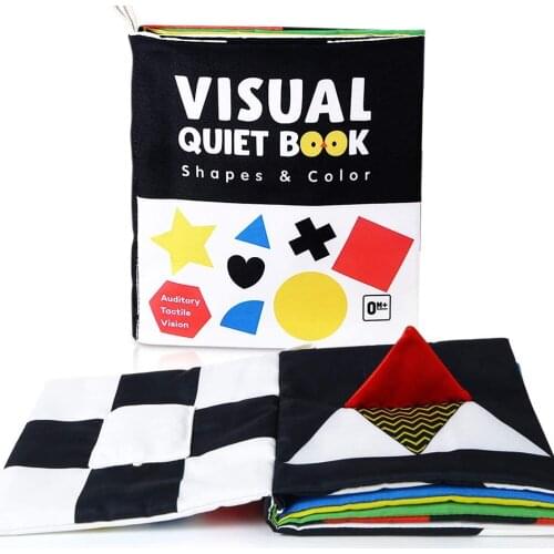 Soft Cloth Books Rustle Sound Infant Books Baby Books Quiet Books Educational Stroller Rattle Toys For Newborn Baby 0-12 Month