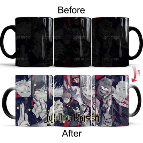 Jujutsu Kaisen Coffee Mug 11oz Color Changing Mug 350ml Ceramic Travel Tea Cup Friends Birthday Gift Mug