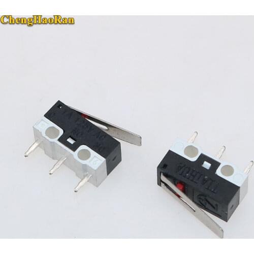 ChengHaoRan 1pcs Limit Switch Push Button Switch 1A 125V AC Mouse Switch 3Pins Micro Switch