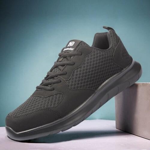 NIDENGBAO Men Casual Shoes New Thick Comfortable Men Mesh Shoes Outdoor Walking Footwear Lightweight Male Sneakers Big Size 50