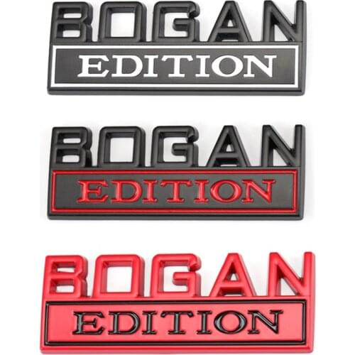 3D Metal BOGAN EDITION Logo Emblem Badge Decals Car Sticker Hood Grille for Jeep Patriot Freelance Ford F150 F250 F350 Tundra