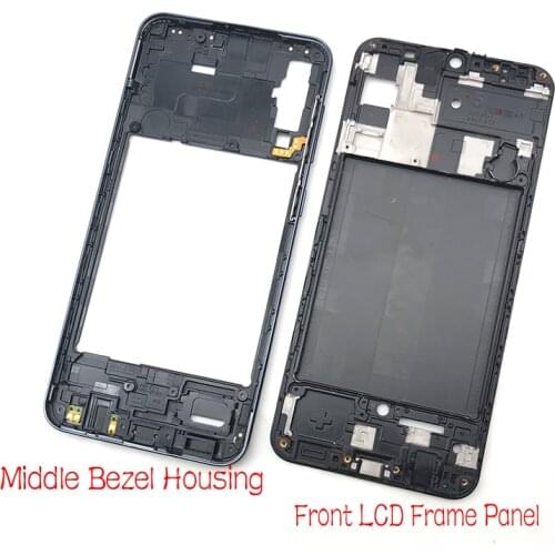 New Front Housing LCD Panel Middle Bezel Frame Cover For Samsung A50 A505F Replacement Parts