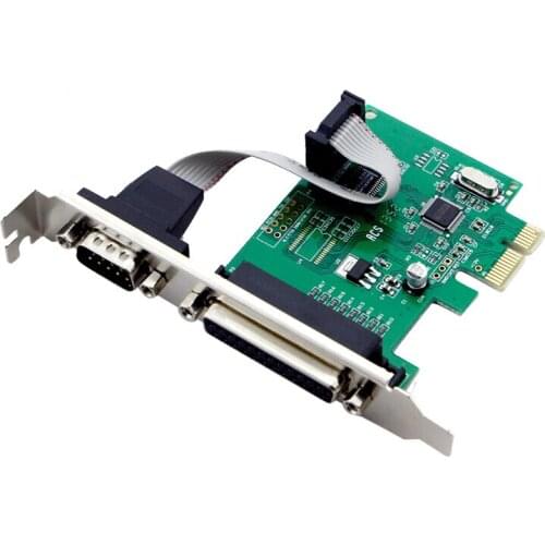PCI-E serial port card 1 string 1 and combination card desktop computer printer card COM port RS22 monitoring / access control