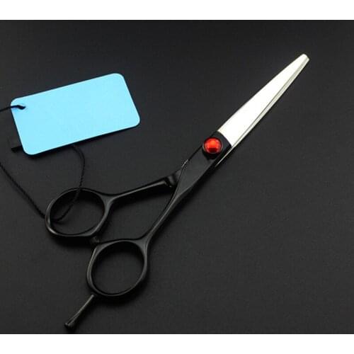 Professional Japan steel 6 '' black hair scissors set cutting barber makas scissor haircut thinning shears hairdressing scissors