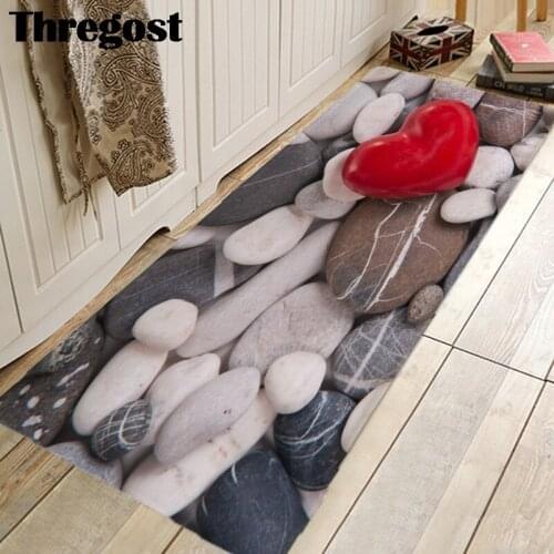 Thregost Floor Mats Kitchen Floor Rug Anti Slip Area Rug for Hallway Bathroom Absorbent Sofa Yoga Foot Mat Bedroom Indoor Carpet