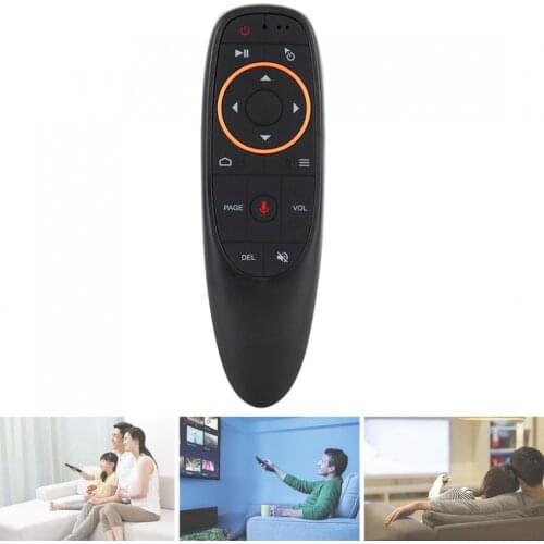 Voice Remote Control 2.4G Wireless Air Mouse Microphone IR Learning Remote Control for Android TV Box T9 / H96 Max / X96 Mini