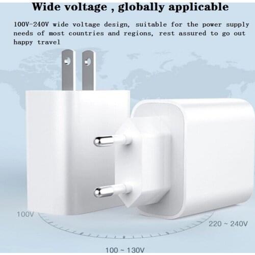 UL Certification 18W IPhone Quick Charging Head for Above IPhone 12 Android 18W Fast Charging Head US EU Plug Charging Head