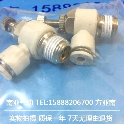 SL4-01B SL4-02B SL4-M5B Airtac connector . joint, pneumatic components L type throttle valve joint, have stock SL series