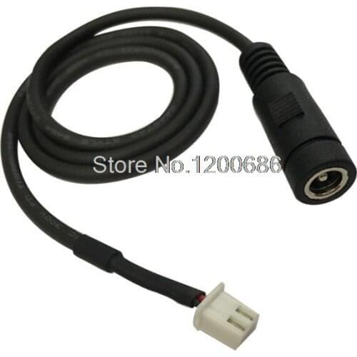 50CM 500MM 18AWG XH2.54 connector to dc jack 5.5/2.1 female connector 5.5 2.1 DC SM2.54 DC Socket Wiring Harnesses