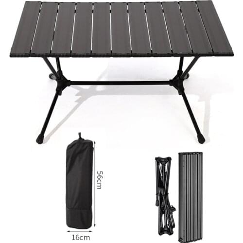 Aluminum Alloy Camping Folding Table Outdoor Lightweight Picnic BBQ Table Portable Beach Party Desk With Carrying Bag