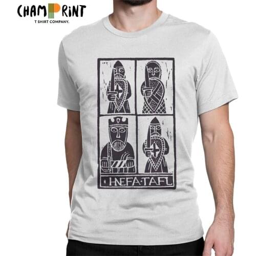 Funny Hnefatafl Viking T-Shirts Men O Neck Cotton T Shirt Short Sleeve Tee Shirt Summer Clothing