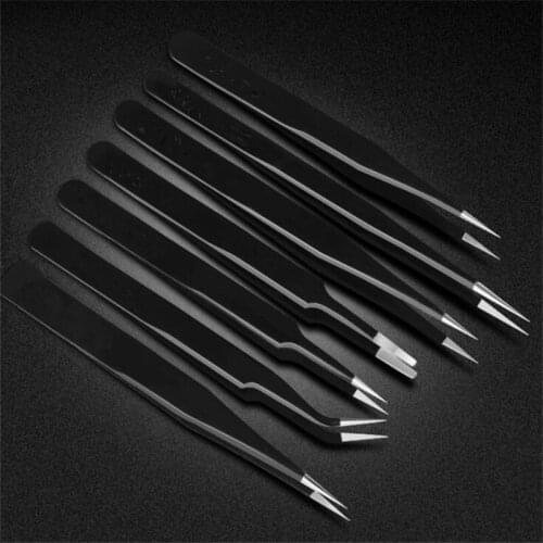 1pc stainless steel Tweezers jewelry Precision Jewelry Tool set Tweezers Precision DIY Making For Jewelry Components