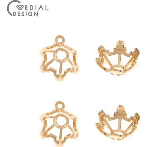 Cordial Design 100Pcs 13*15MM Jewelry Accessories/Connectors/Charms/Hand Made/Copper/DIY Making/Jewelry Findings & Components