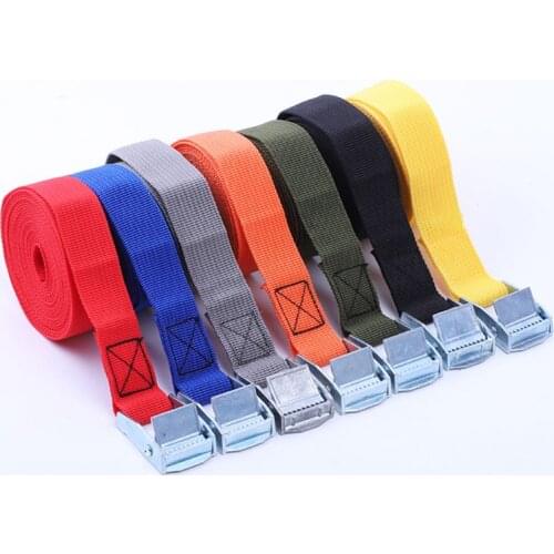 2M Buckle Tie-Down Belt With Metal Buckle for Car motorcycle bike Tow Rope Belt