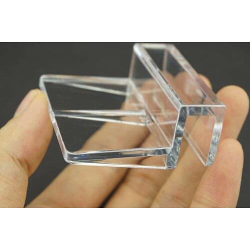 2 PCS/Lot Plastic Support Clip Holder For Aquarium Fish Tank Glass Cover Clear Fit for 8-10mm thickness glass Free Shipping