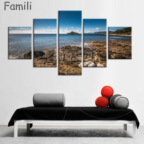 5pcs Italy Cinque Tere Home Decor Oil Painting on Canvas Wall Art Gift HD Print Waterproof Canvas Picture No Framed,canvas paint