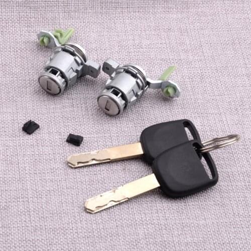 1 Pair Car Left & Right Door Lock Cylinder with 2 Keys 72185-S9A-013 Fit For Honda CR-V Element 2003 2004 2005 2006