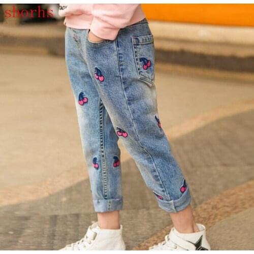 Childrens Clothing Girls Jeans For Girl autumn Baby Jeans Girl Kids Pants Boutique Children Trousers spring 2018