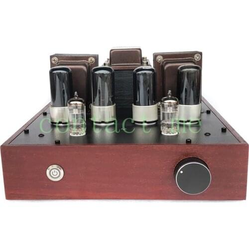 Dynaco 6V6 6P6P push-pull circuit tube power amplifier, 12AX7 push，output power 10WX2，Frequency response 20HZ-20KHZ