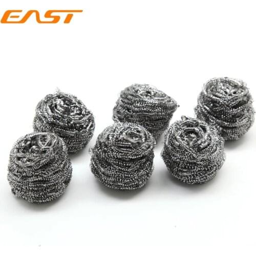 East Stainless Steel Scrubbers Cleaning Ball Pot Dishes Stove Cooking Tools Washing Brush Kitchen Household Cleaning tools