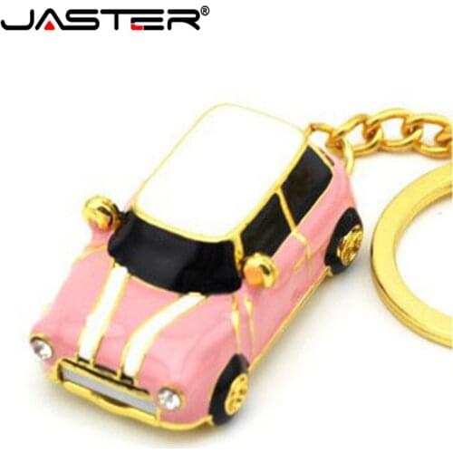 Hot USB 2.0 Pen Drive 8gb 16gb 32gb USB Drive crystal Car Model USB Flash Drive metal Flash Memory stick U Disk pendrives/gift