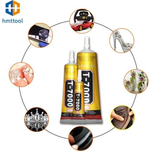 110ML ZHAN LI DA Super T7000 Strong Liquid Black Glue Jewelry Leather Metal Kit Plastic Clothes Adhesive Repair Tools