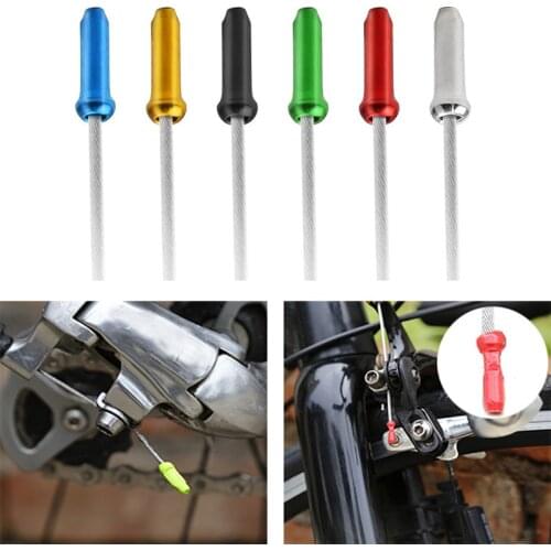 50PCS/Lot Bicycle MTB Colorful Tube Cap Core End Cap Brake Wire Aluminum Cap Cover Bikes Parts Cycling Equipments Accessory