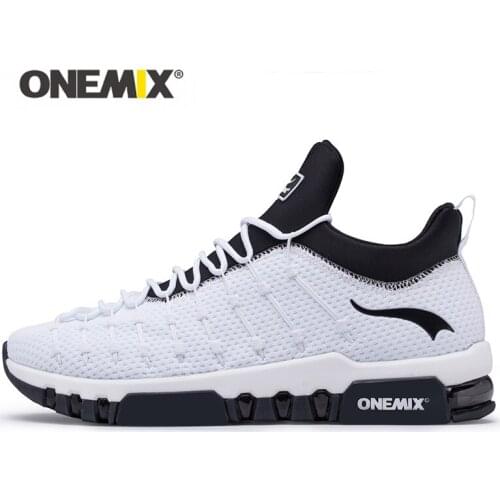 ONEMIX Men Running Shoes Outdoor Mesh Sport Shoes Women Breathable Casual Lace-up Fitness Comfortable Sneakers Free Shipping