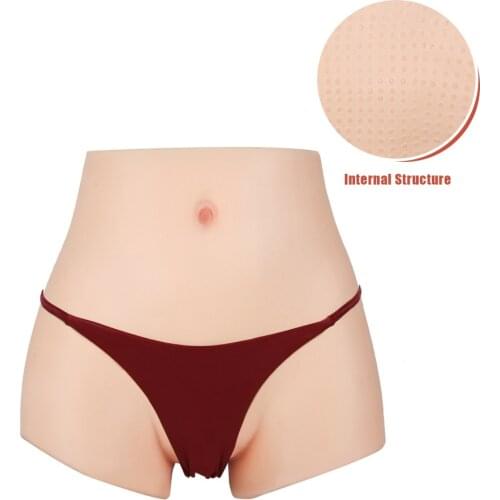 KUMIHO 6G Upgrade Silicone Realistic Vagina Panties Increase Hip Shemale Crossdresser Pussy Pants Sex Fake Boxer Underwear sissy