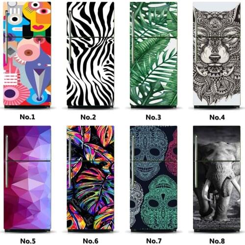 Wholesales SelfAdhesive Fridge Sticker Fridge Cover Refrigerator Door Sticker Wallpaper kitchen Accessories Wall Sticker