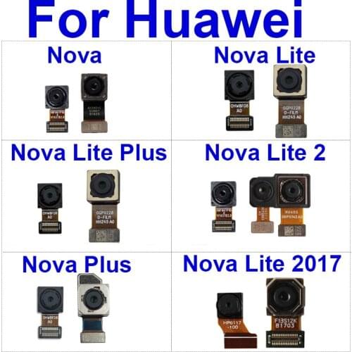 Rear Main Camera For Huawei Nova Lite + 2 Plus Back Big Camera Facing Small Camera Flex Ribbon Cable Repair Replacement Parts